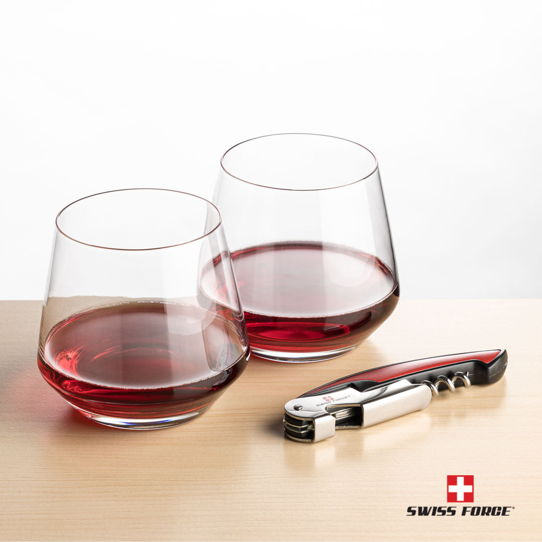 Swiss Force® Opener & Tucson Stemless Wine