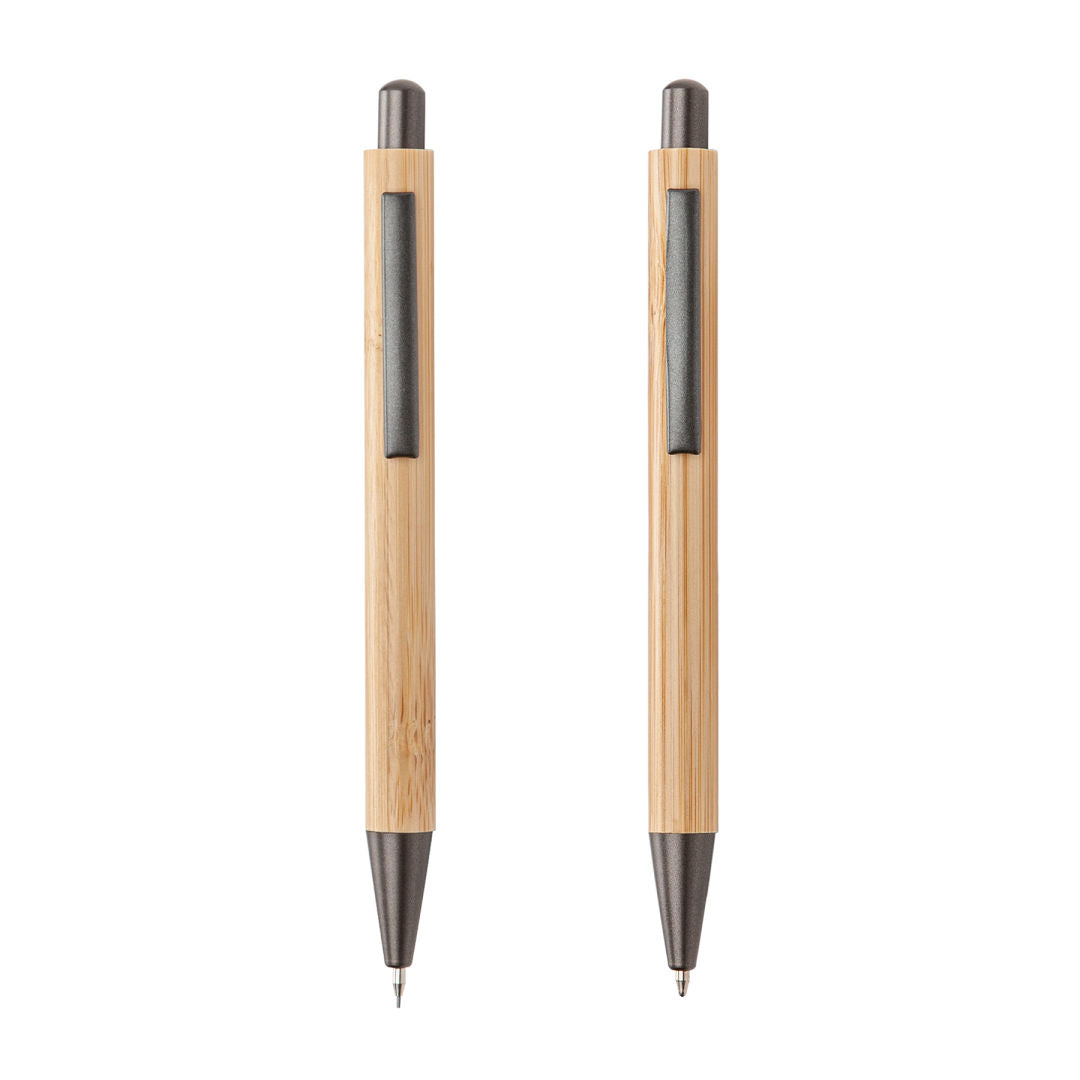 Lucky Clicker Bamboo Pen & Pencil Set
