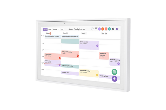 Skylight 15in Digital Calendar Frame - White