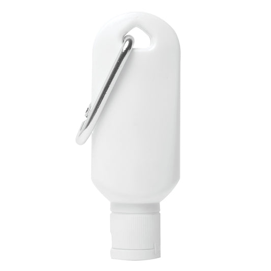 2.0 oz Broad Spectrum SPF 30 Sunscreen Lotion in Solid White Carabiner Tottle