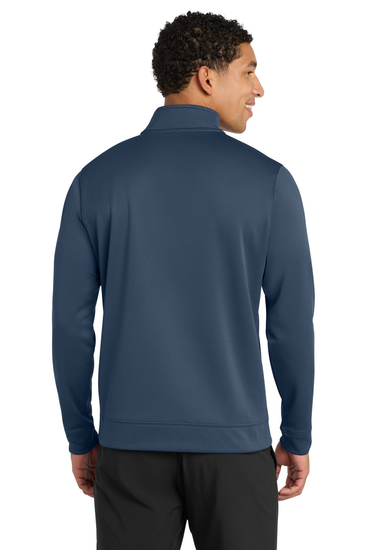 Deep Navy Port & Company Performance Fleece 1/4-Zip Pullover Sweatshirt. PC590Q