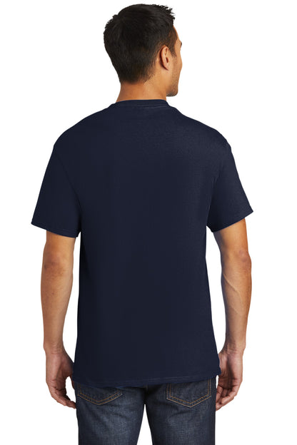 Deep Navy Port & Company - Tall Essential Pocket Tee. PC61PT