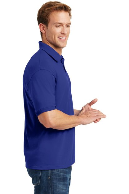 Deep Royal Hanes EcoSmart - 5.2-Ounce Jersey Knit Sport Shirt 054X
