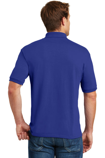 Deep Royal Hanes EcoSmart - 5.2-Ounce Jersey Knit Sport Shirt 054X