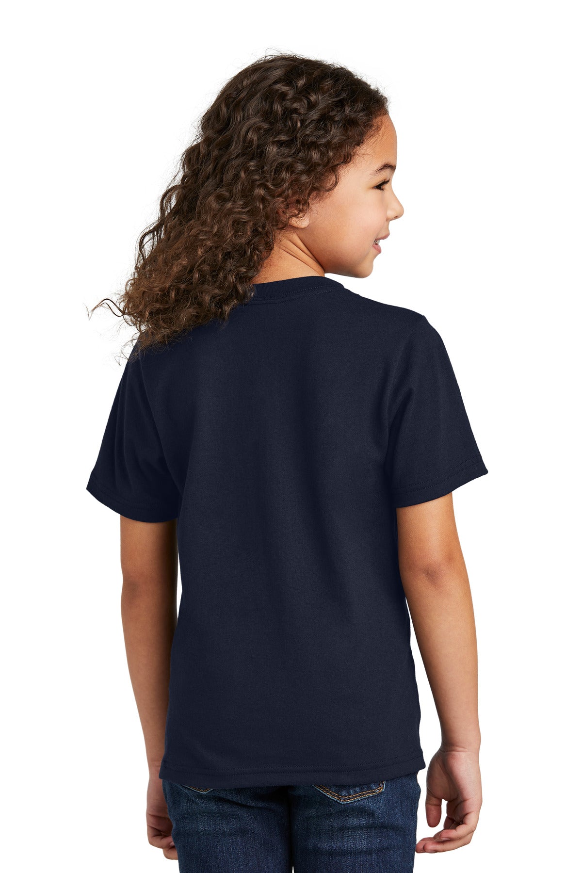 DeepNavy Port & Company Youth Tri-Blend Tee PC330Y