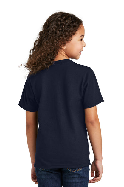 DeepNavy Port & Company Youth Tri-Blend Tee PC330Y