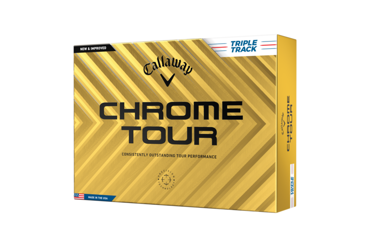 Callaway Chrome Tour Triple Track Golf Balls - White