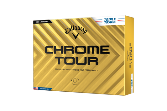 Callaway Chrome Tour Triple Track Golf Balls - White