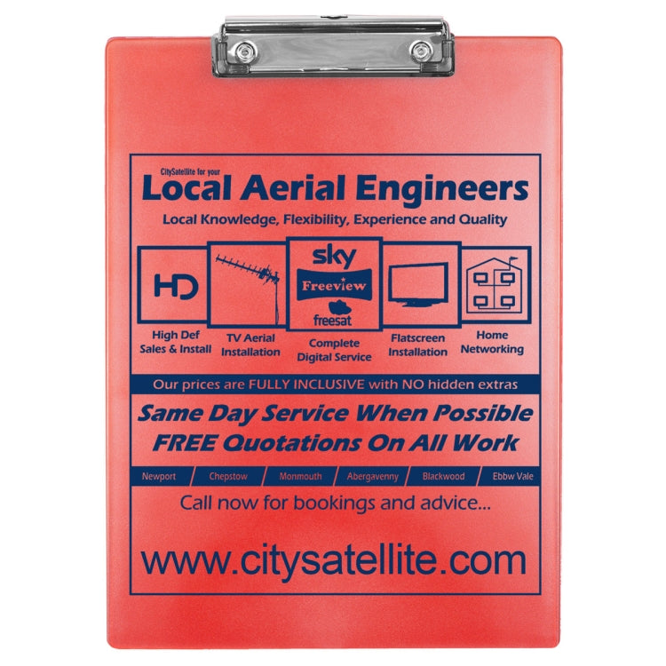 “McQuary” Letter Size Clipboard with Metal Spring Clip