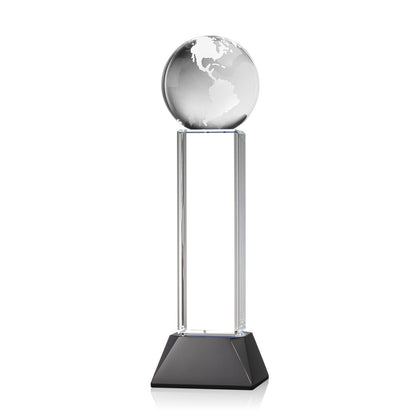 Globe Award on Stowe Base - Black