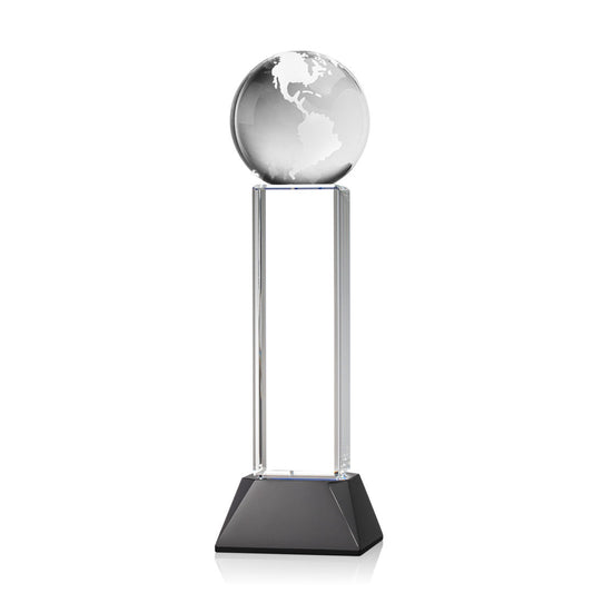 Globe Award on Stowe Base - Black
