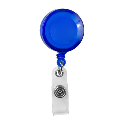 "Lorain VL" 30” Cord Round Retractable Badge Reel and Badge Holder with Metal Slip Clip Attachment