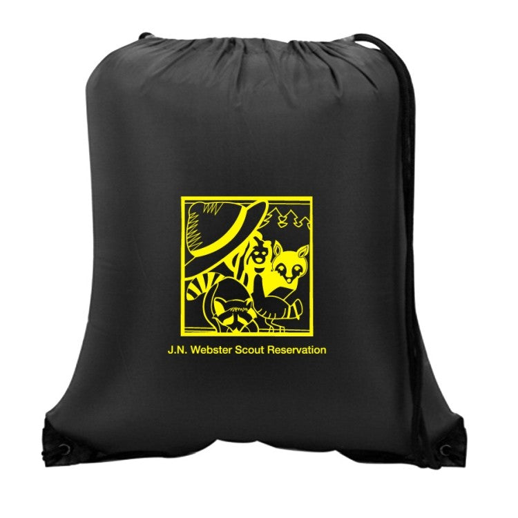 Forest Green Basic Drawstring Backpack