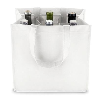 True® 6 Bottle Non-Woven Wine Tote