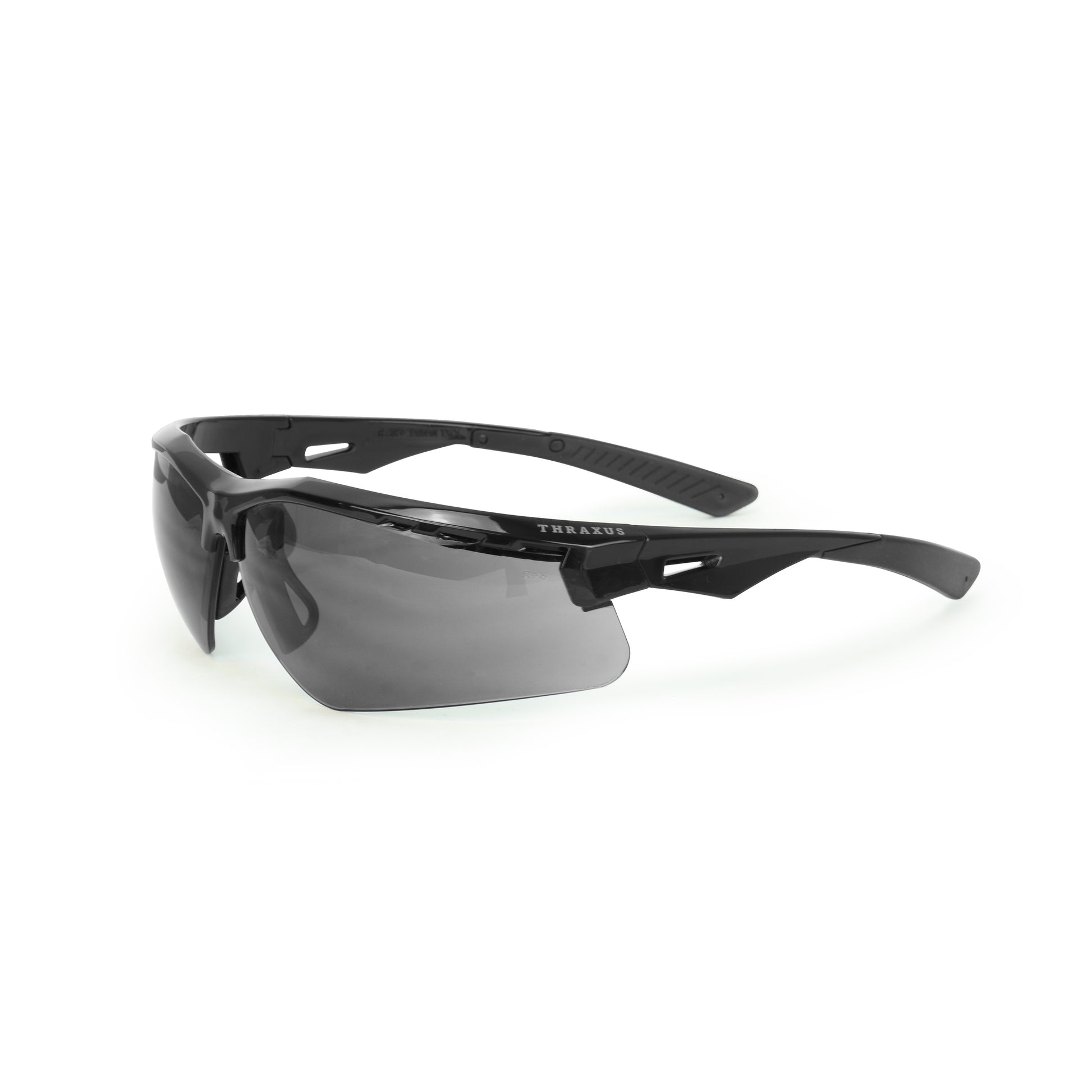 Thraxus™ Safety Eyewear - Black Frame - Smoke IQ Anti-Fog Lens
