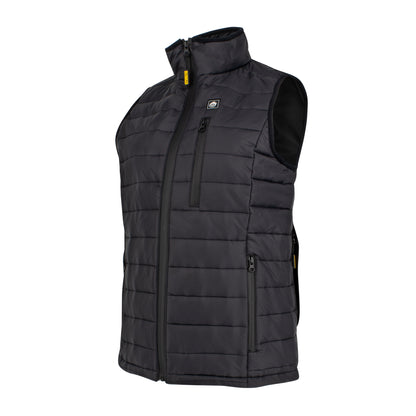 DCHV094 Women's Lightweight Puffer Heated Vest Kit - Black - Size 2X