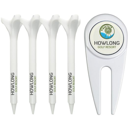Divot Tool  with (4) 2-3/4" Plastic Tees