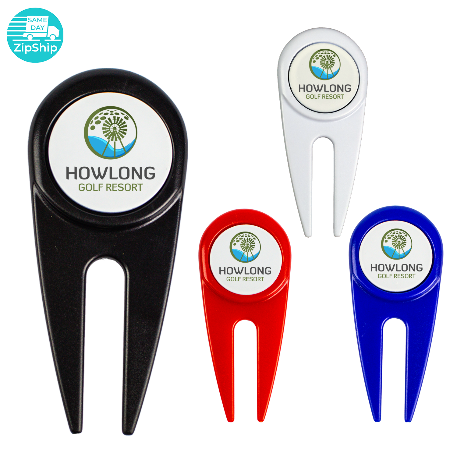 Black Divot Tool with Magnetic Ball Marker