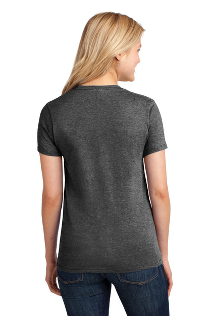 Dk Hthr Grey Port & Company Women's Core Cotton Tee. LPC54