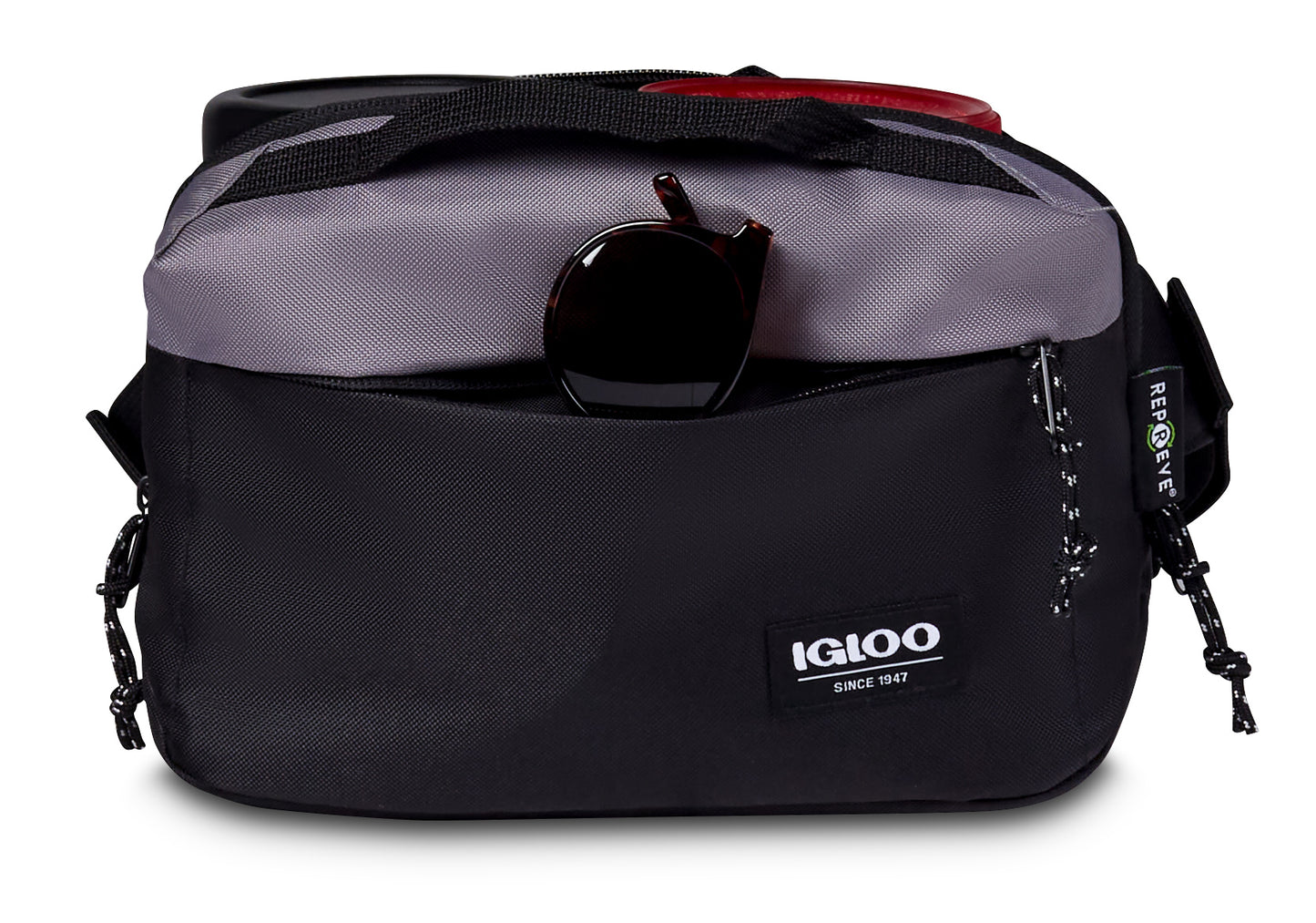 Black-Dark Grey Igloo® Fundamentals Hip Pack Cooler