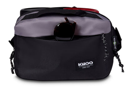 Black-Dark Grey Igloo® Fundamentals Hip Pack Cooler
