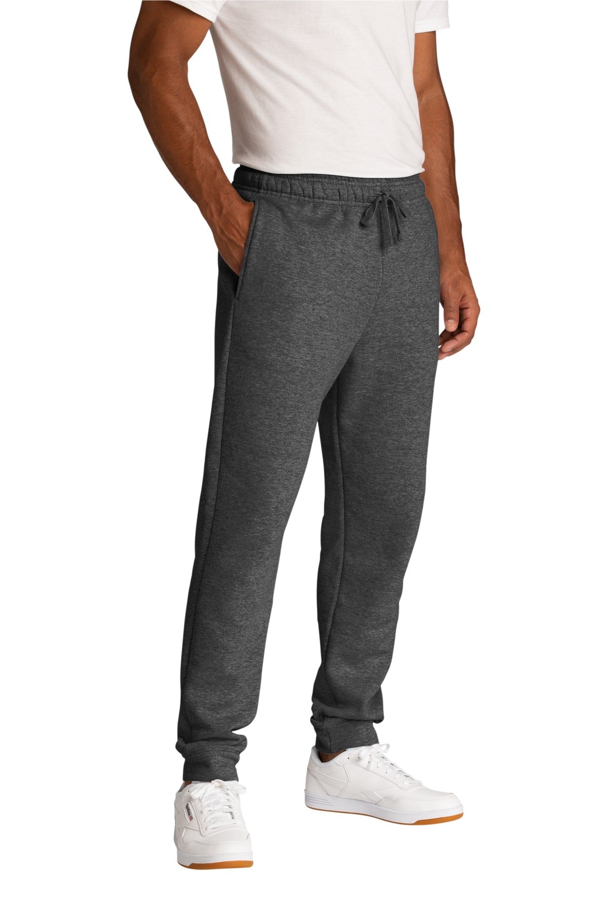 DkHtGry Port & Company Core Fleece Jogger. PC78J