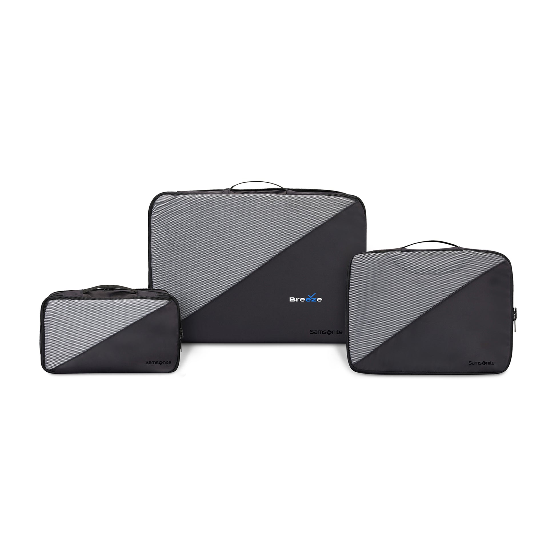 Black Samsonite 3 Piece Compression Packing Cube Set