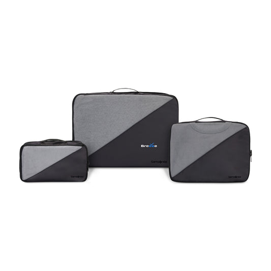 Black Samsonite 3 Piece Compression Packing Cube Set