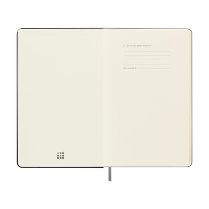 Black Moleskine® Hard Cover Ruled Large Smart Notebook