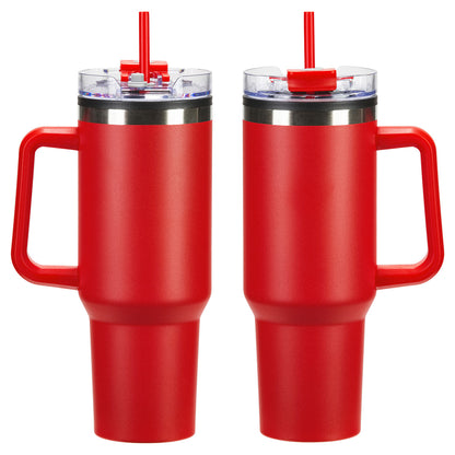 Ohana 40 oz Stainless Steel/Polypropylene Mug with Color-Matching Handle