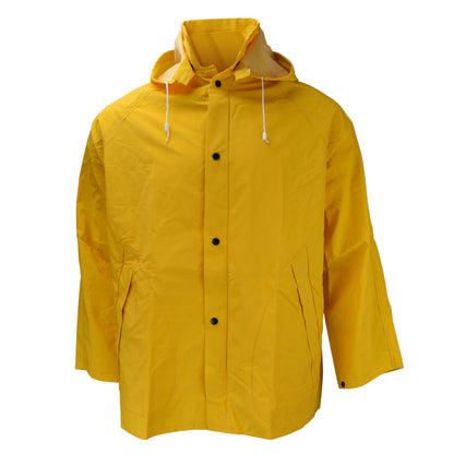 1600JH Economy Jacket with Snap-On Hood - Safety Yellow - Size 6X