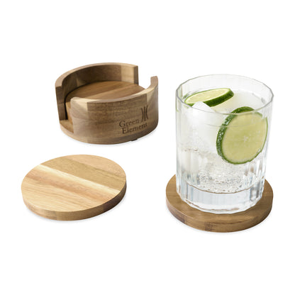 Wood La Cuisine Coaster Set