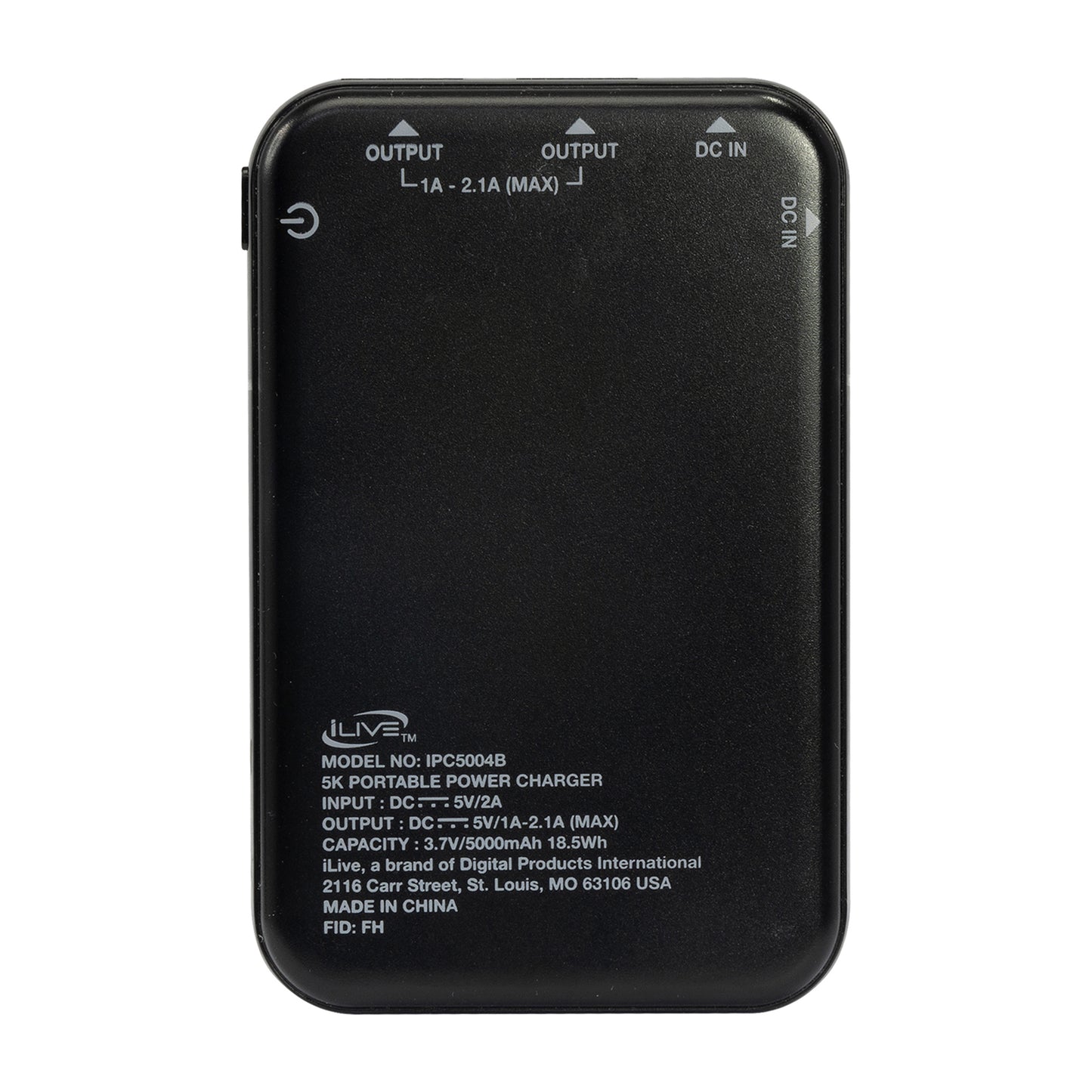 Black iLive™ 5K Power Bank