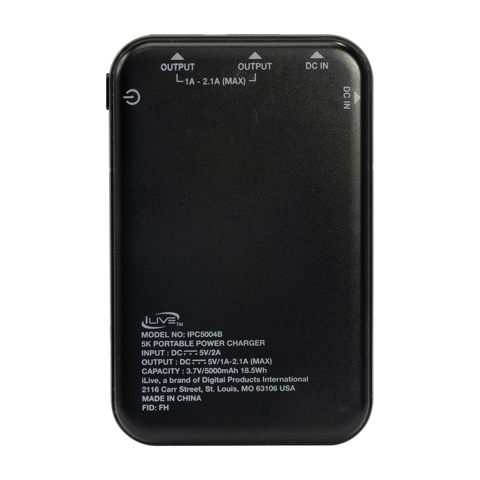 Black iLive™ 5K Power Bank