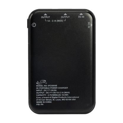Black iLive™ 5K Power Bank