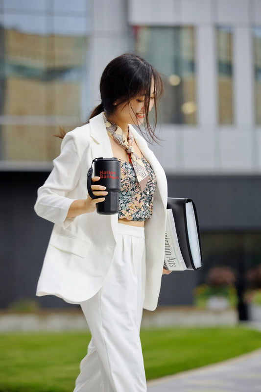 Black SENSO® Dash 21 oz Vacuum Insulated Stainless Steel Tumbler with Hand Strap