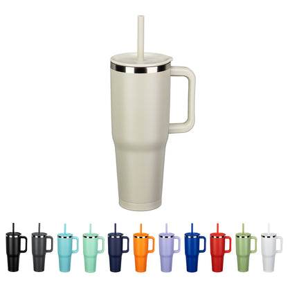 Birch SENSO® Summit 40 oz Insulated Stainless Steel Travel Mug with Press-In Straw Lid