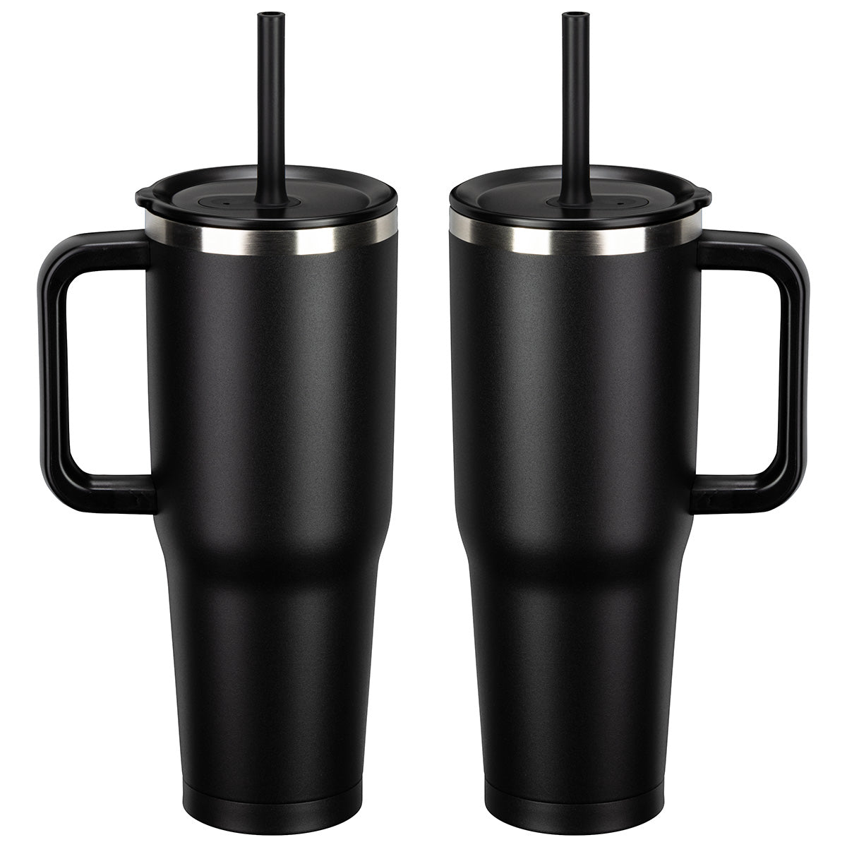 SENSO® Summit 40 oz Insulated Stainless Steel Travel Mug with Press-In Straw Lid