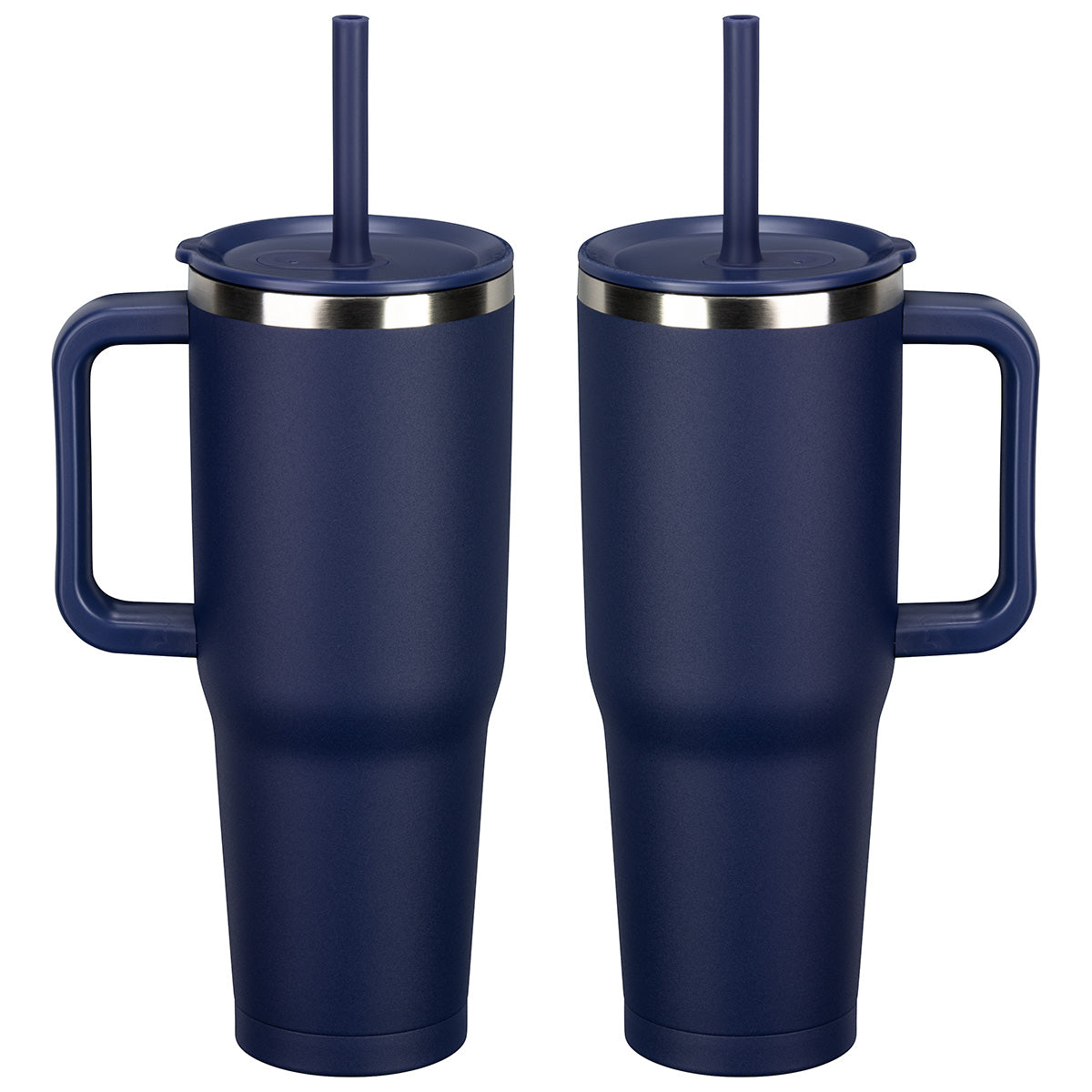 SENSO® Summit 40 oz Insulated Stainless Steel Travel Mug with Press-In Straw Lid