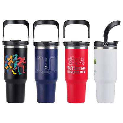 Black SENSO® Venture DuoFlow 40 oz Vacuum Insulated Stainless Steel Travel Tumbler