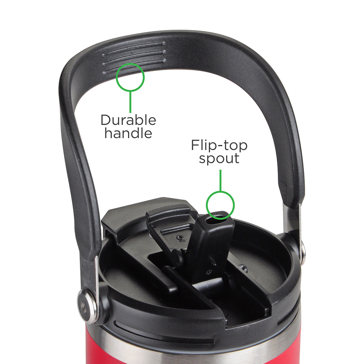 Black SENSO® Venture DuoFlow 40 oz Vacuum Insulated Stainless Steel Travel Tumbler