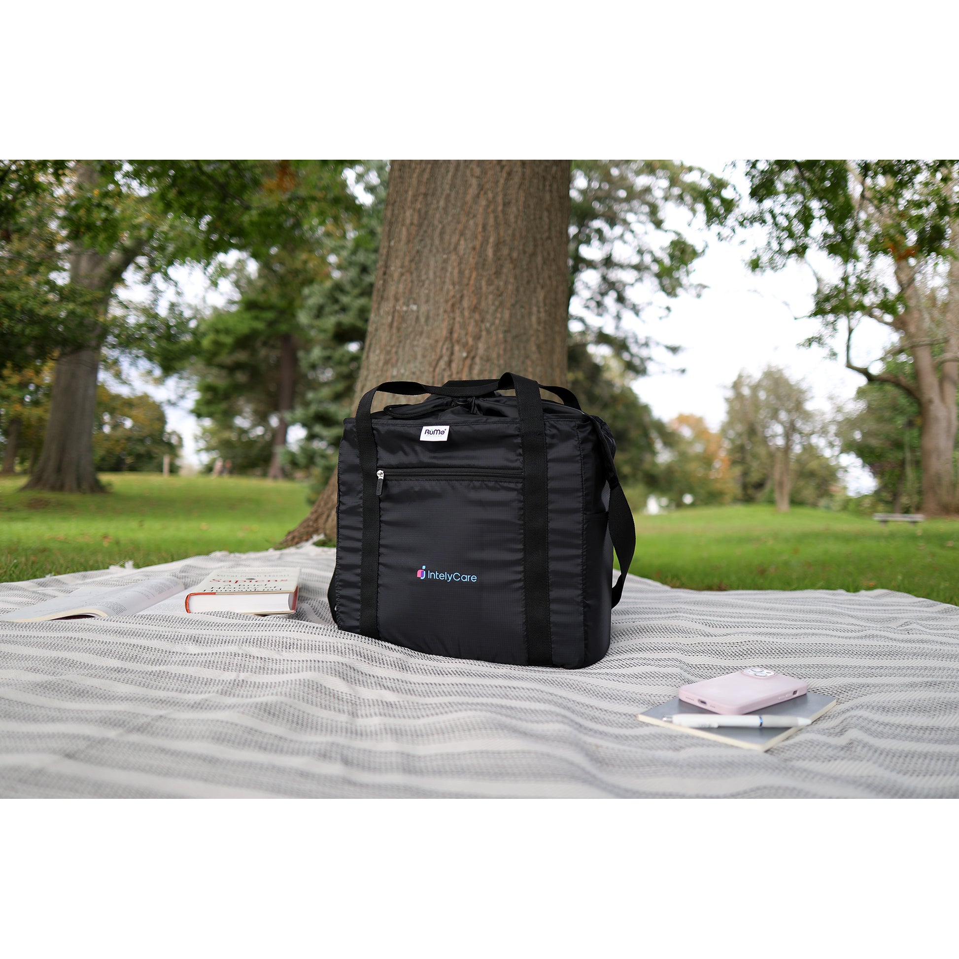 Black RuMe® Recycled Cinch Tote