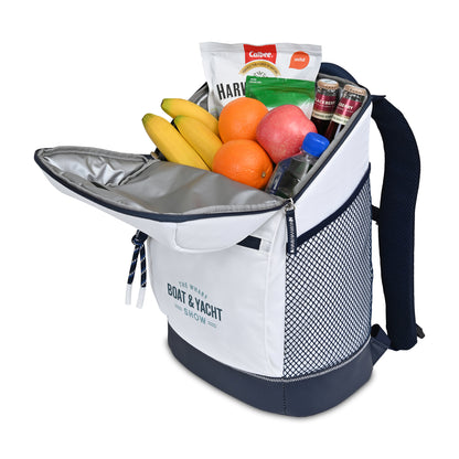 White Harborside Backpack Cooler