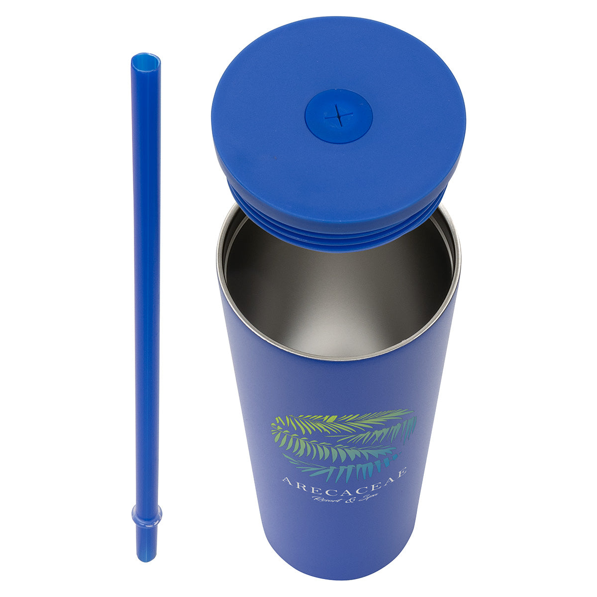 Black Bradford 24 oz Vacuum Insulated Stainless Steel Tumbler with Straw