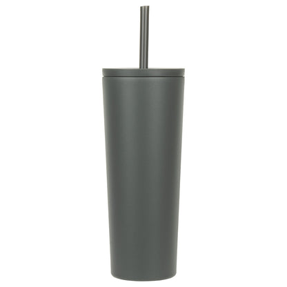 Bradford 24 oz Vacuum Insulated Stainless Steel Tumbler with Straw