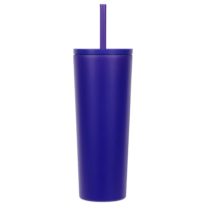 Bradford 24 oz Vacuum Insulated Stainless Steel Tumbler with Straw