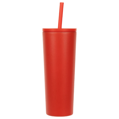 Bradford 24 oz Vacuum Insulated Stainless Steel Tumbler with Straw