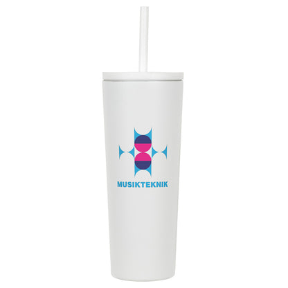 Bradford 24 oz Vacuum Insulated Stainless Steel Tumbler with Straw