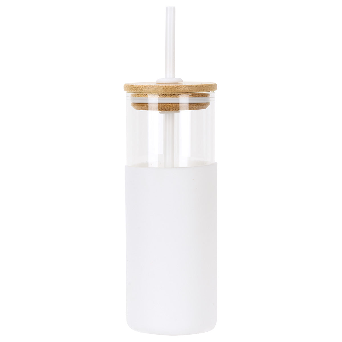 Stirling 18 oz Glass Tumbler with Silicone Sleeve & PP Straw