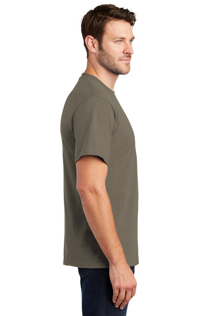 Dusty Brown Port & Company Tall Essential Tee. PC61T